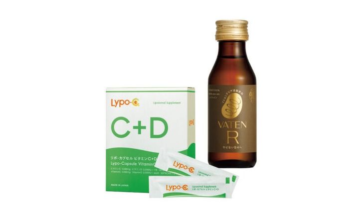VATEN (R) 100mL ¥756（福光屋） リポ・カプセル ビタミンC+D 30包入り ¥8,964（スピック）