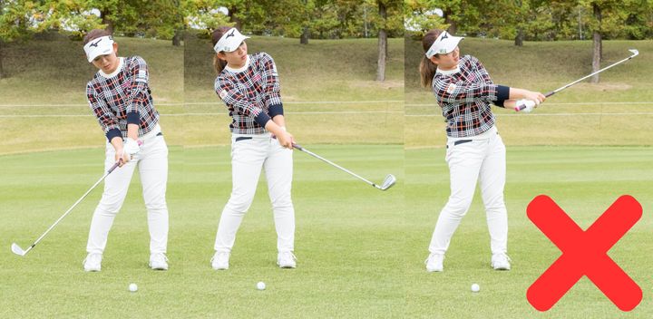 アイアンは“右ヒジを離さない”スイングで飛距離が安定する！