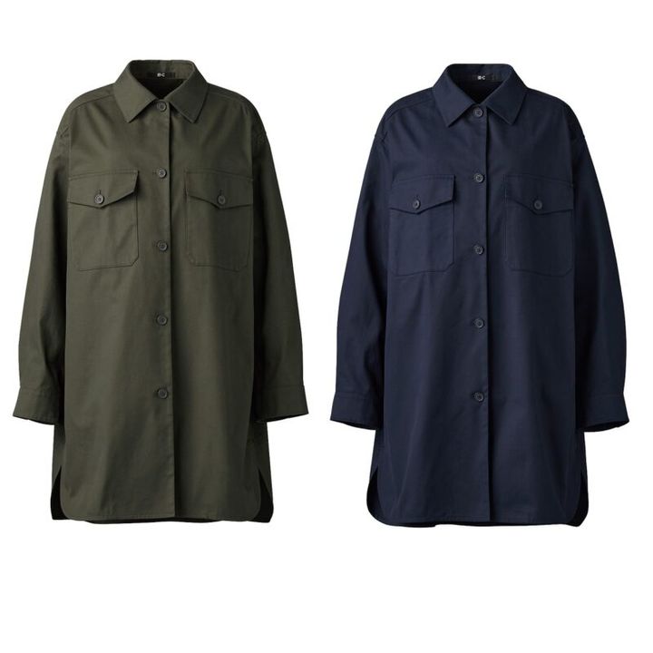 ユニクロシー2025年春夏 オーバーサイズシャツコート
