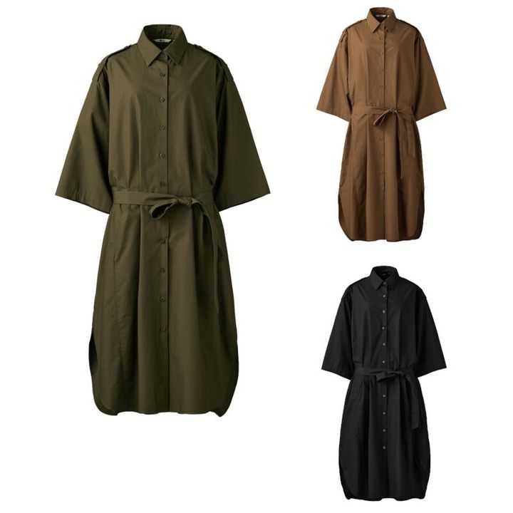 ユニクロシー2025年春夏 オーバーサイズシャツワンピース