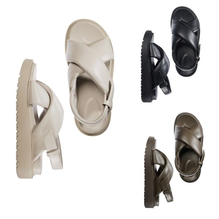 ユニクロシー2025年春夏 クロスストラップサンダル