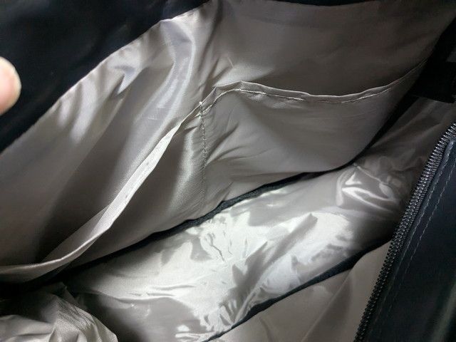 レザー調キルティングトートポケット