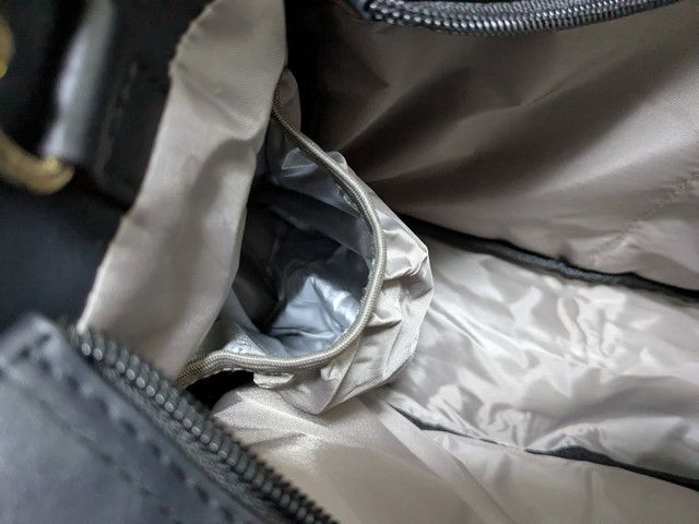 レザー調キルティングトートボトルホルダー