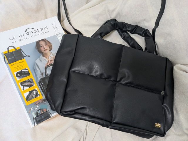 LABAGAGERIEレザー調キルティングトートバッグムック本