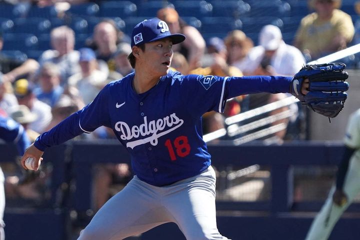 ドジャースの山本由伸（C）ロイター