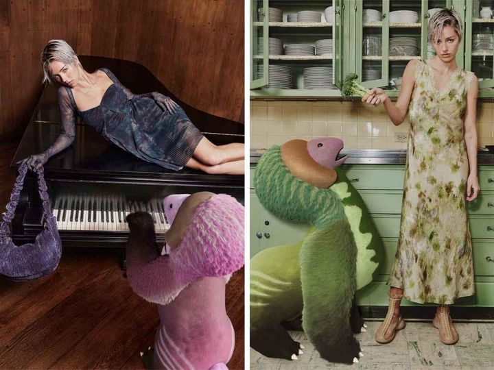 画像: 左｜ドレス￥28,900、バッグ￥19,900、右｜ドレス￥32,900 出典：デシグアル