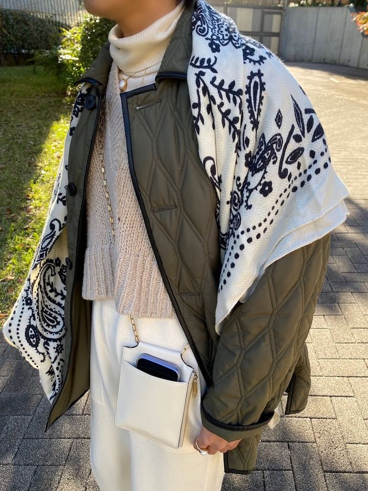 ストールで防寒対策