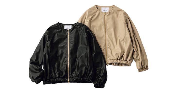 キレイめエコレザーブルゾン