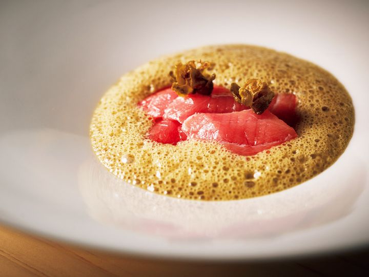 広尾『白寧』の本まぐろのひと皿