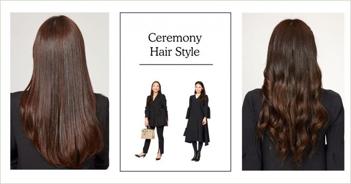 クラウドチームVERYのセレモニーヘアのロングスタイル
