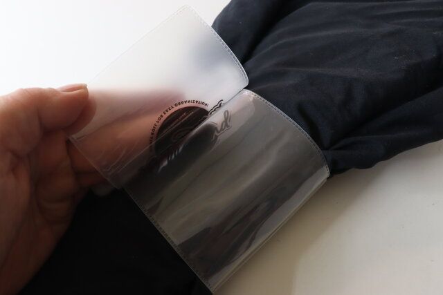 衣類整理ロールバンド 留める