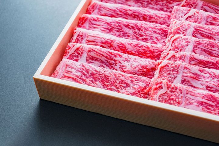 すき焼き用の和牛箱