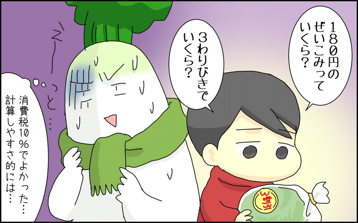 最近では消費税や割引の計算にも食指が動き始めている息子