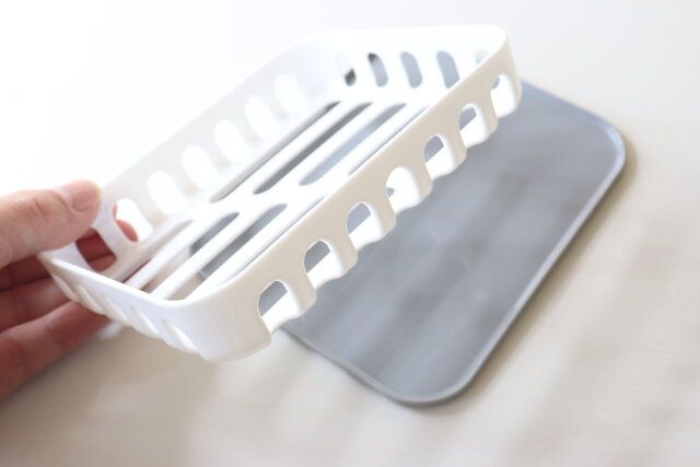 セリア ミニ水切りかご トレー付 かご