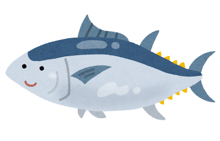 マグロのイラスト（魚）