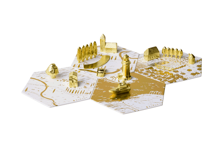 〈穀雨〉の真鍮オブジェ