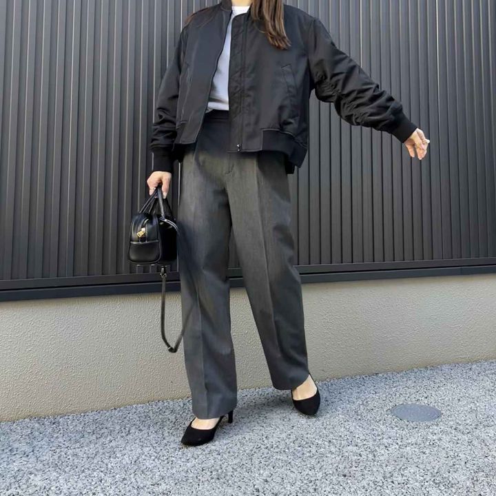 画像: ワイドパンツコーデ