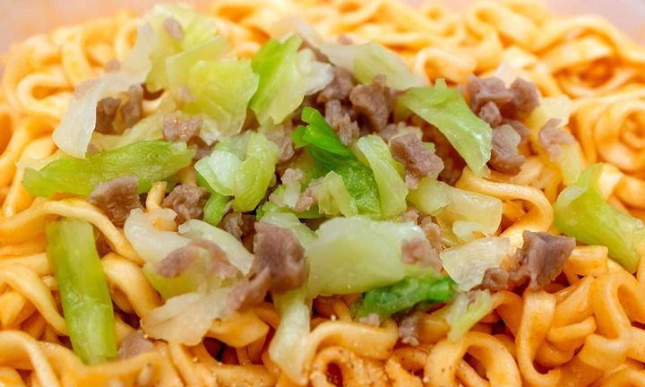 大豆挽肉とキャベツ