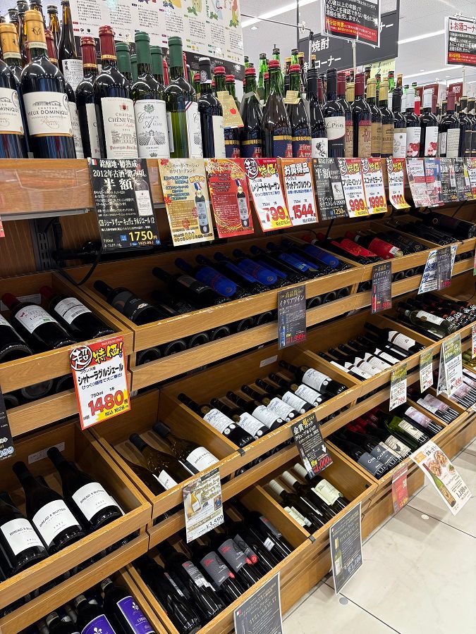 オオゼキ松原店のワイン