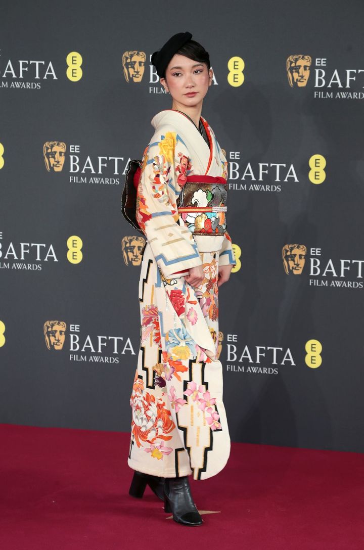 映画賞「BAFTA Film Awards in London」に参加した伊藤詩織氏、イギリス、2025年2月26日