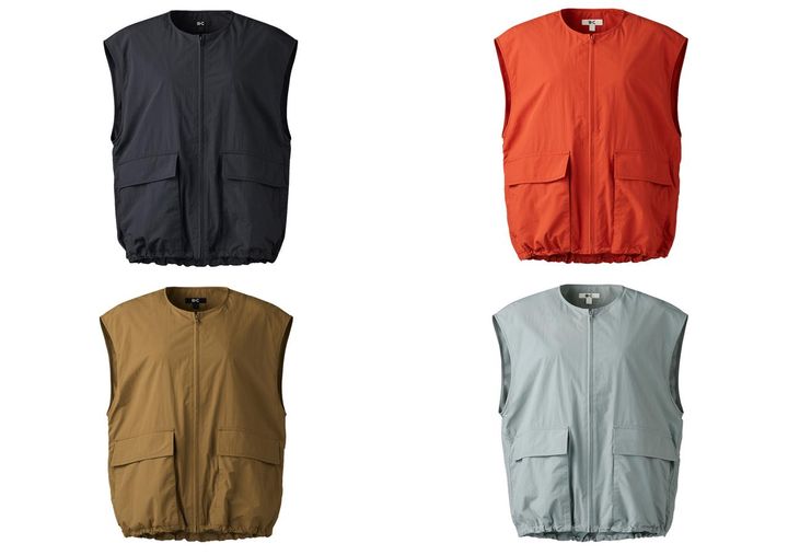 画像: 【UNIQLO：C】フルジップベスト各¥3,990 www.uniqlo.com