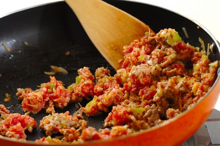 赤みそ仕立ての麻婆豆腐の作り方1