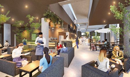 photo：カフェでは、淡路島産の素材を使ったモーニングや、サラダバーなどが楽しめます。※イメージ