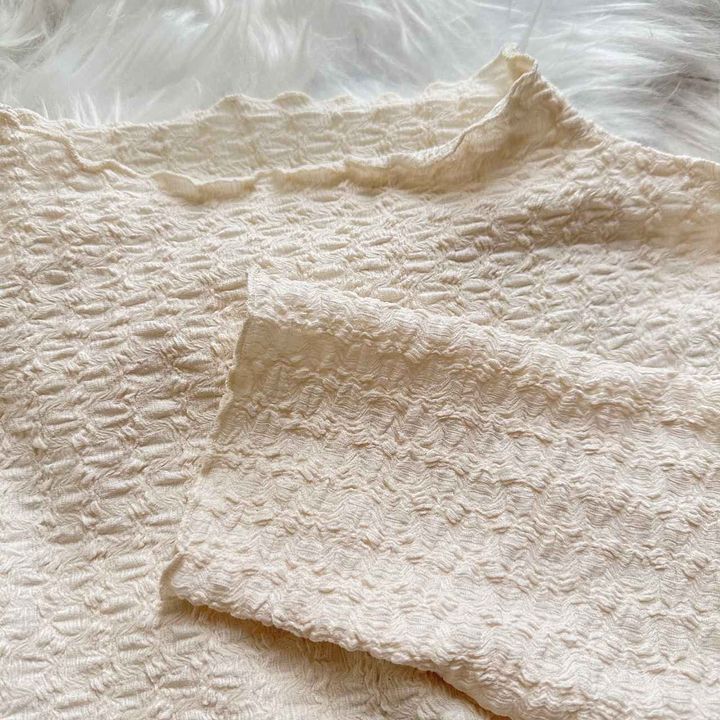 画像: ジャガード生地で立体感