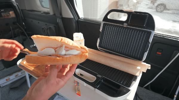 車中泊に超便利！料理の幅が広がるホットサンドメーカーが有能すぎた