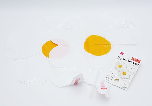ダイソー フィルムバルーン（フラワー、2個）