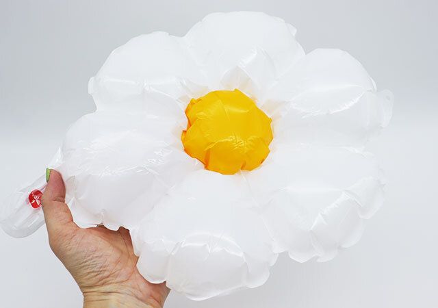 ダイソー フィルムバルーン（フラワー、2個） 使用例