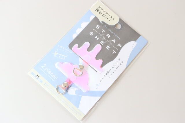ダイソーのストラップホールシート2P オーロラのパッケージ2