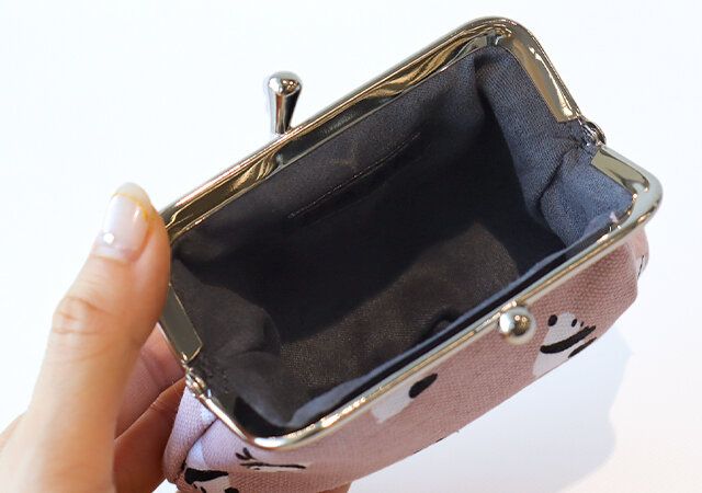 春色パンダ柄ポがま口ーチ 内部構造