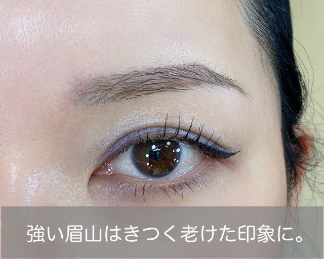 眉山がはっきりしすぎている