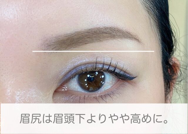 眉尻の位置 解説