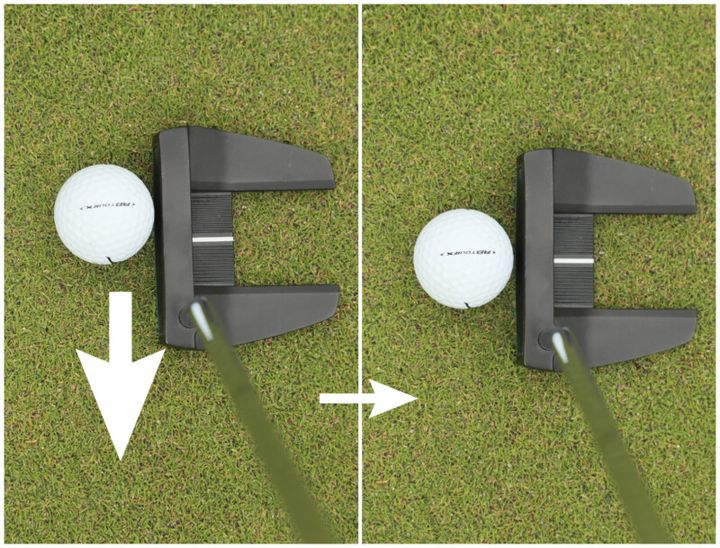 ボールを真ん中にセットしてない？パターはトゥ側で構えるのが正解