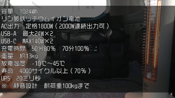 車中泊で快適に使える！ファミキャンに便利な大容量ポータブル電源が優秀すぎる！