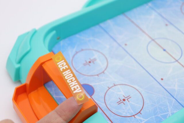 ダイソー ボードゲーム（アイスホッケー） 準備 シール