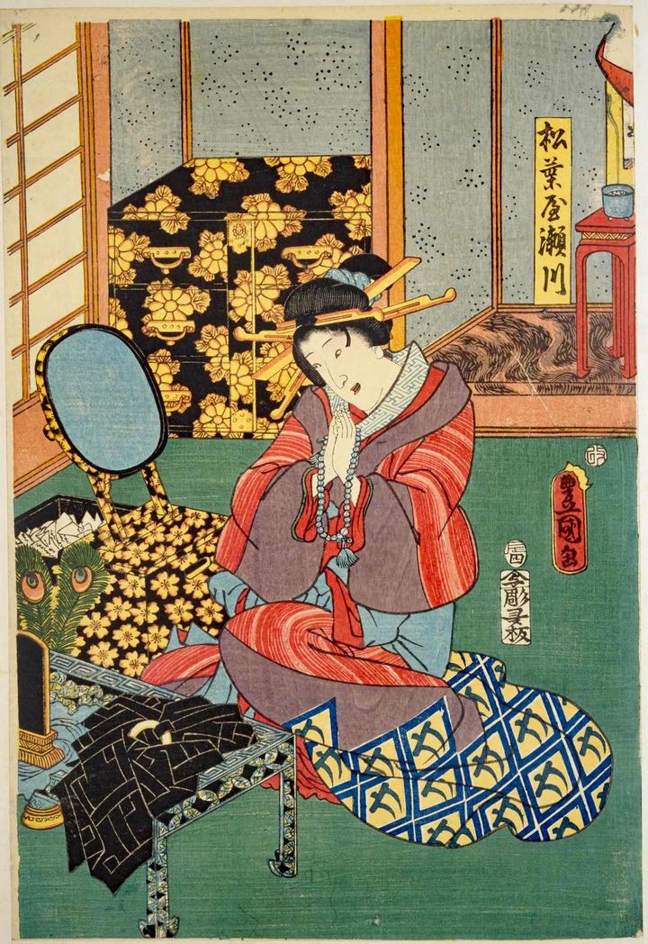 役者絵に描かれた「瀬川」