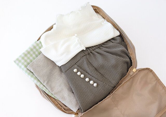 ミッフィーデザインの圧縮収納ポーチ メイン収納