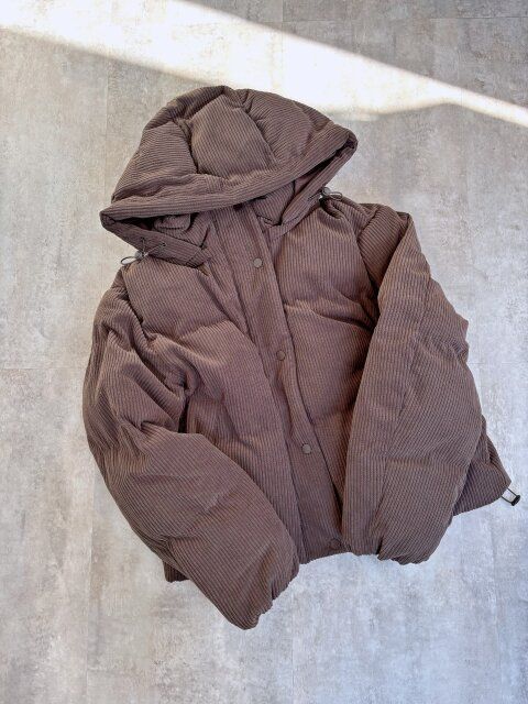 GU ヒートパデッドコーデュロイブルゾン DARK BROWN