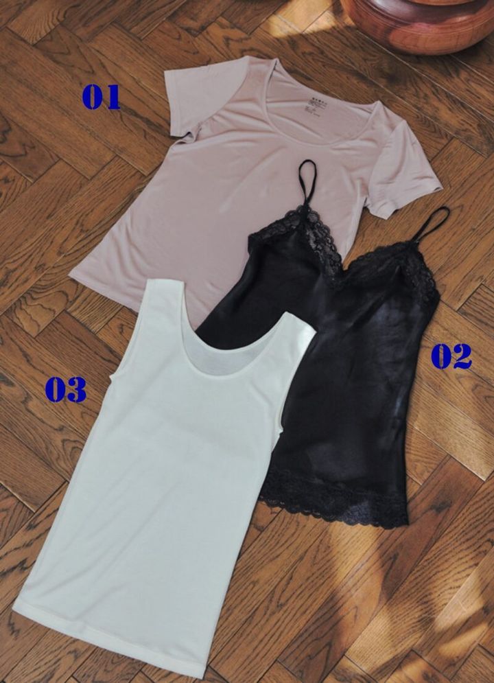 アールやランジェリークのシルクインナー