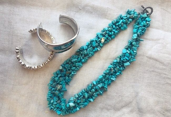 極太ネックレスとバングル