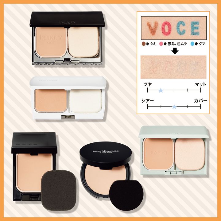 2025年新作【パウダーファンデーション】5品を塗り比べ！崩れにくくスキなし美肌に