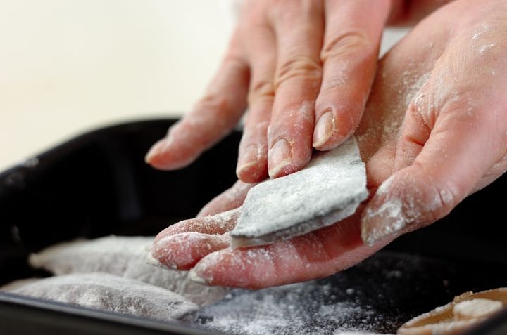 サワラの天ぷら山椒塩添えの作り方1