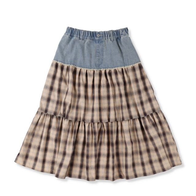 2025春しまむらレディースパッチワークスカート