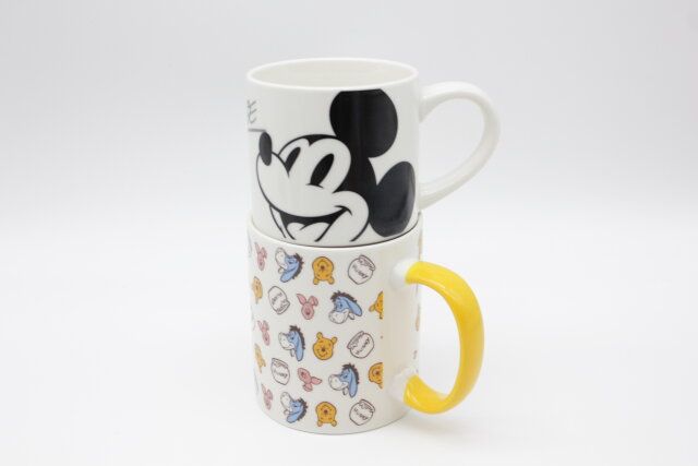 スタッキングマグカップ、約270mL（ミッキーマウス） 積み重ね