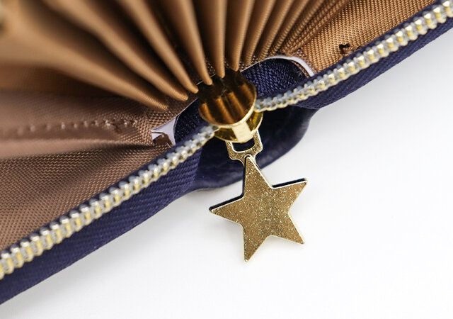 金運上昇ミニ財布 星形の引手