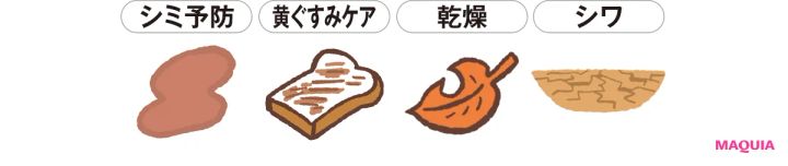 シミ予防 黄ぐすみケア 乾燥 シワ