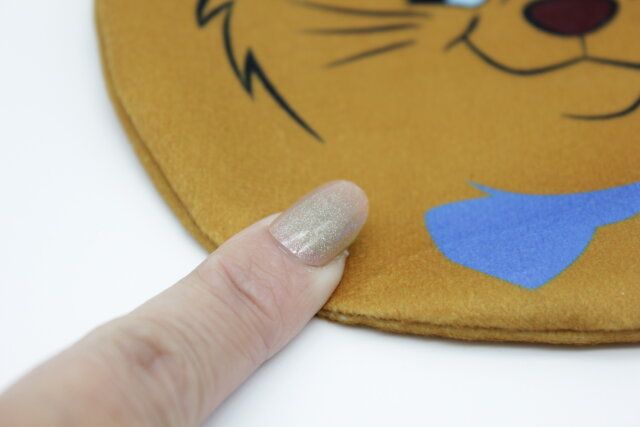 巾着、ダイカット（おしゃれキャット） 素材感 表